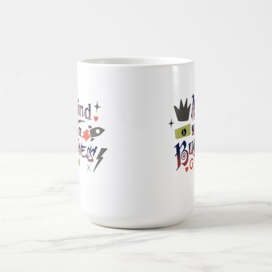 Denken Sie an Ihr eigenes geschäftliches lustiges Kaffeetasse (Mittel)