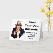 Denken Sie an Ihr eigenes Unternehmen Harris Walz Karte (Gelbe Blume)