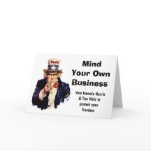 Denken Sie an Ihr eigenes Unternehmen Harris Walz 