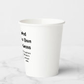 Denken Sie an Ihr eigenes Unternehmen Harris Walz  Pappbecher (Links)