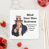 Denken Sie an Ihr eigenes Unternehmen Harris Walz Serviette (Beispiel)