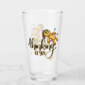 Denken Sie an Ihr Funny Halloween Voodoo Doll Glas (Rückseite)