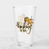 Denken Sie an Ihr Funny Halloween Voodoo Doll Glas (Vorderseite)