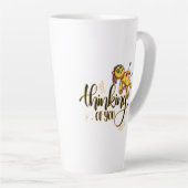 Denken Sie an Ihr Funny Halloween Voodoo Doll Milchtasse (Rechte Ecke)