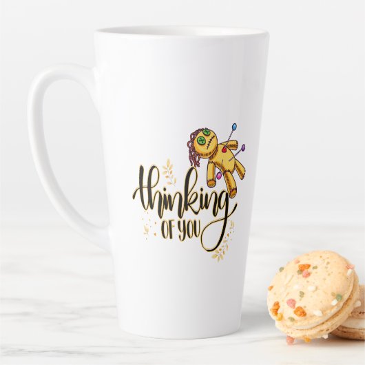 Denken Sie an Ihr Funny Halloween Voodoo Doll Milchtasse (Beispiel)