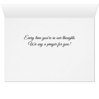 Denken Sie an Ihr Gebet