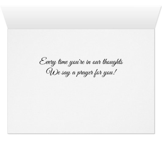 Denken Sie an Ihr Gebet (Innenansicht Horizontal (Unten))