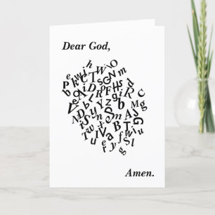 Denken Sie an Ihr Gebet Karte