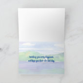 Denken Sie an Ihr Geburtstagssegeln Karte (Innenseite)