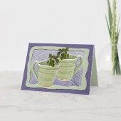 Denken Sie an Ihr geiles Grün-Minze-Foto Karte (Vorderseite)