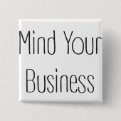 Denken Sie an Ihr Geschäft Button (Vorderseite)