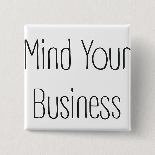 Denken Sie an Ihr Geschäft Button (Vorderseite)