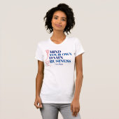 Denken Sie an Ihr Geschäft T-Shirt (Vorne ganz)