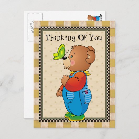 Denken Sie an Ihr Land Bären Postkarte (Vorne/Hinten)