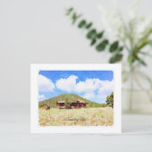 Denken Sie an Ihr Land Life Kabinen Aquarell Postkarte (Stehend Vorderseite)