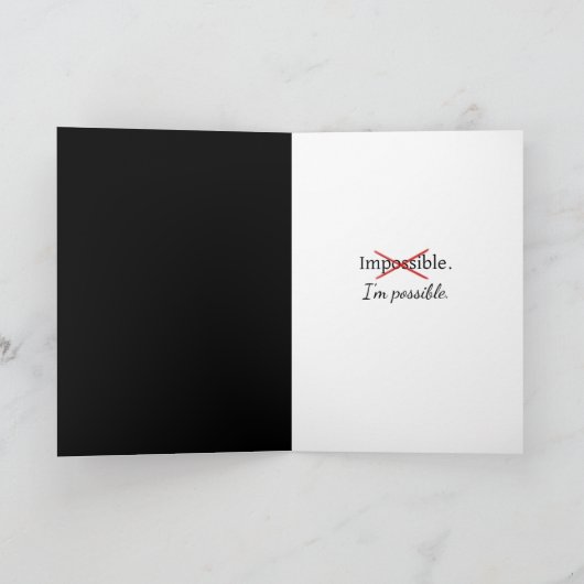 Denken Sie an Ihr Lila Iris-Blossom Karte (Innenseite)