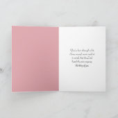 Denken Sie an Ihr Mädchen auf dem Kirschbaumschwun Karte (Innenseite)