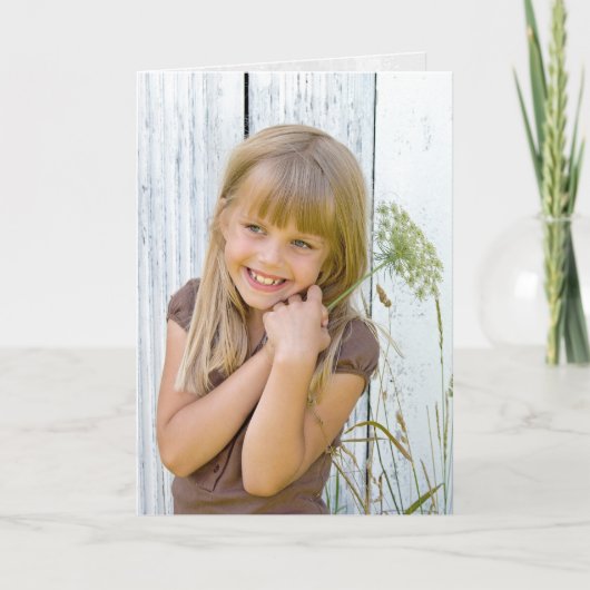 Denken Sie an Ihr Mädchen mit Königin Anne's Lace Karte (Vorderseite)