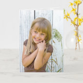 Denken Sie an Ihr Mädchen mit Königin Anne's Lace Karte (Gelbe Blume)