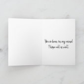 Denken Sie an Ihr Niedliches Kätzchen am Kopf von Karte (Innenseite)