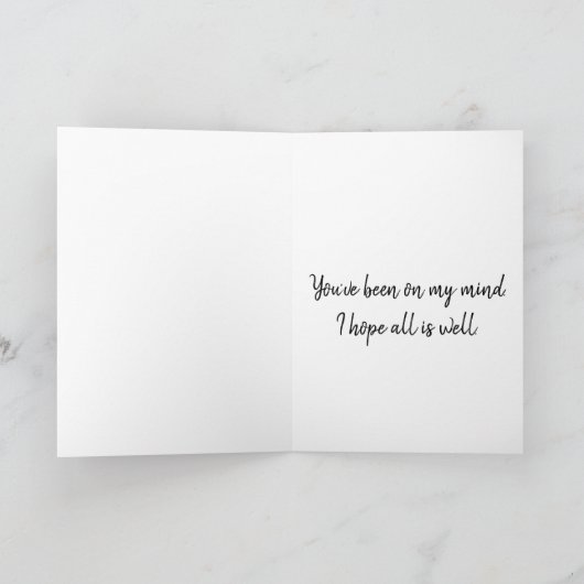 Denken Sie an Ihr Niedliches Kätzchen am Kopf von  Karte (Innenseite)