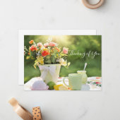 Denken Sie an Ihr Summer Foto Mitteilungskarte (Vorderseite/Rückseite Beispiel)