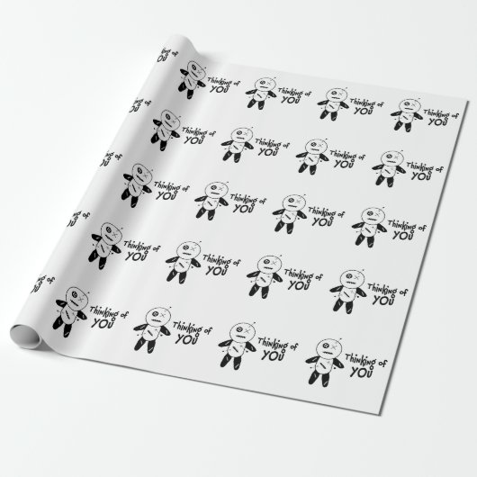 Denken Sie an Ihr Voodoo Doll Wrapping Paper Geschenkpapier (Ungerollt)