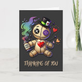 Denken Sie an Ihr Voodoo-Puppen-Gruß Karte (Vorderseite)