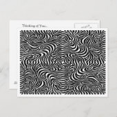 Denken Sie an Ihr wildes Muster-Design Postkarte (Vorne/Hinten)