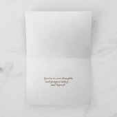 Denken Sie an Ihr Wort Hope on rock in beach sand Karte (Innenseite)