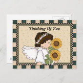 Denken Sie an Ihre Angel Postkarte (Vorne/Hinten)