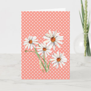 Denken Sie an Ihre Aquarellfarbe Daisy Karte