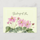 Denken Sie an Ihre Aquarellfarbe Rosa japanische A Postkarte (Vorderseite)