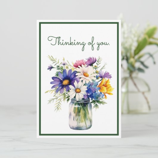 Denken Sie an Ihre Aquarellfarben-Blume Anpassen (Stehend Vorderseite)