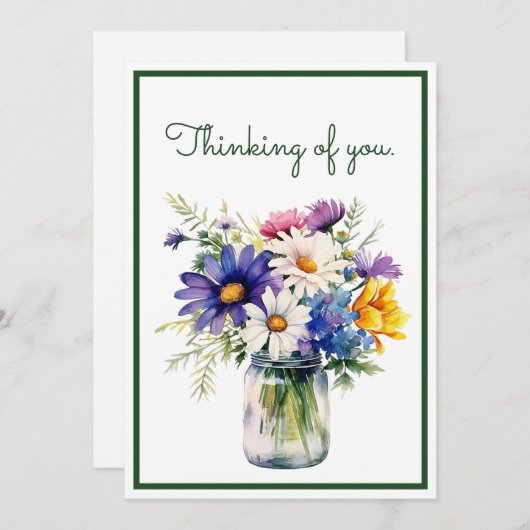 Denken Sie an Ihre Aquarellfarben-Blume Anpassen (Vorne/Hinten)