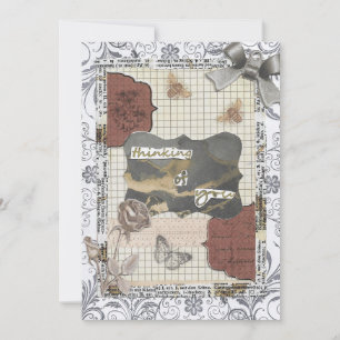 Denken Sie an Ihre bedachte Sprichwort Grußkarte Dankeskarte