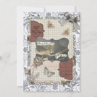 Denken Sie an Ihre bedachte Sprichwort Grußkarte Dankeskarte