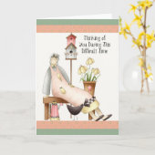 Denken Sie an Ihre Beileid Soft Prim Grußkarte Karte (Gelbe Blume)