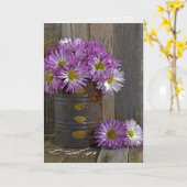 Denken Sie an Ihre Blume in Dose Karte (Gelbe Blume)