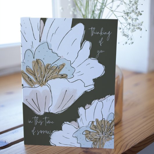 Denken Sie an Ihre Blume Sympathy Card Karte