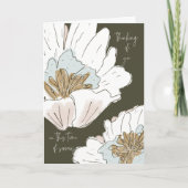 Denken Sie an Ihre Blume Sympathy Card Karte (Vorderseite)