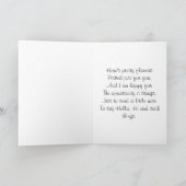 Denken Sie an Ihre Blume und Schmetterling Karte (Innenseite)