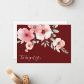 Denken Sie an Ihre Blumenkarte Mitteilungskarte (Vorderseite/Rückseite Beispiel)