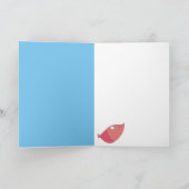 Denken Sie an Ihre Cartoon Fisch- und Wurmkarten Karte (Innenseite)