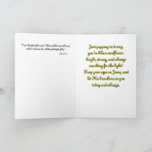 Denken Sie an Ihre Christliche Sonnenblumenkarte Ankündigung (Innenseite)