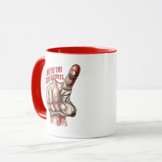 Denken Sie an Ihre eigene Dam Business Tasse, Harr Tasse (Vorderseite Links)