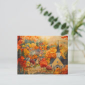 Denken Sie an Ihre eigene Fall English Town Postkarte (Stehend Vorderseite)