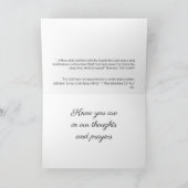 Denken Sie an Ihre Erhaltungskarte Karte (Innenseite)