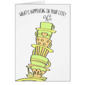 Denken Sie an Ihre farbenfrohe Pokalkarte (Vorne)