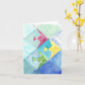 Denken Sie an Ihre Fischkarte Karte (Gelbe Blume)